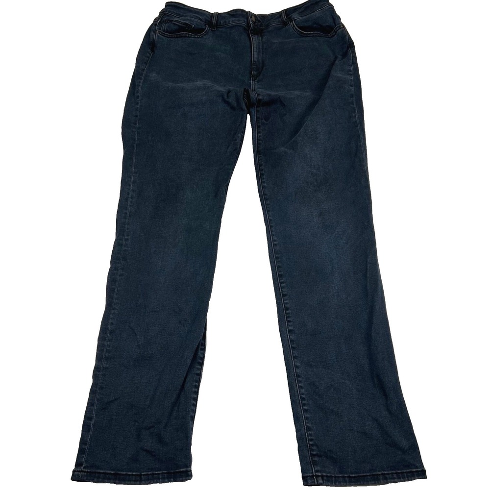 DL1961 Coco Vance‎ Curvy Straight Jeans Size 34 Dark Wash Stretch Denim Mid Rise